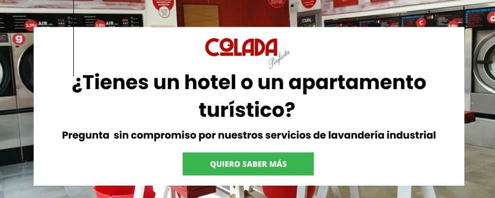 banner de servicios de lavandería para hoteles y apartamentos turísticos Colada Perfecta